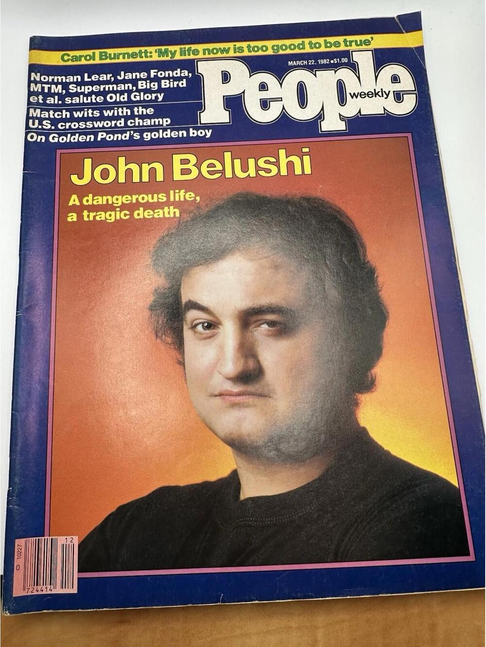 People Magazine March 22, 1982 Death of John Belushi Newsstand No address Label